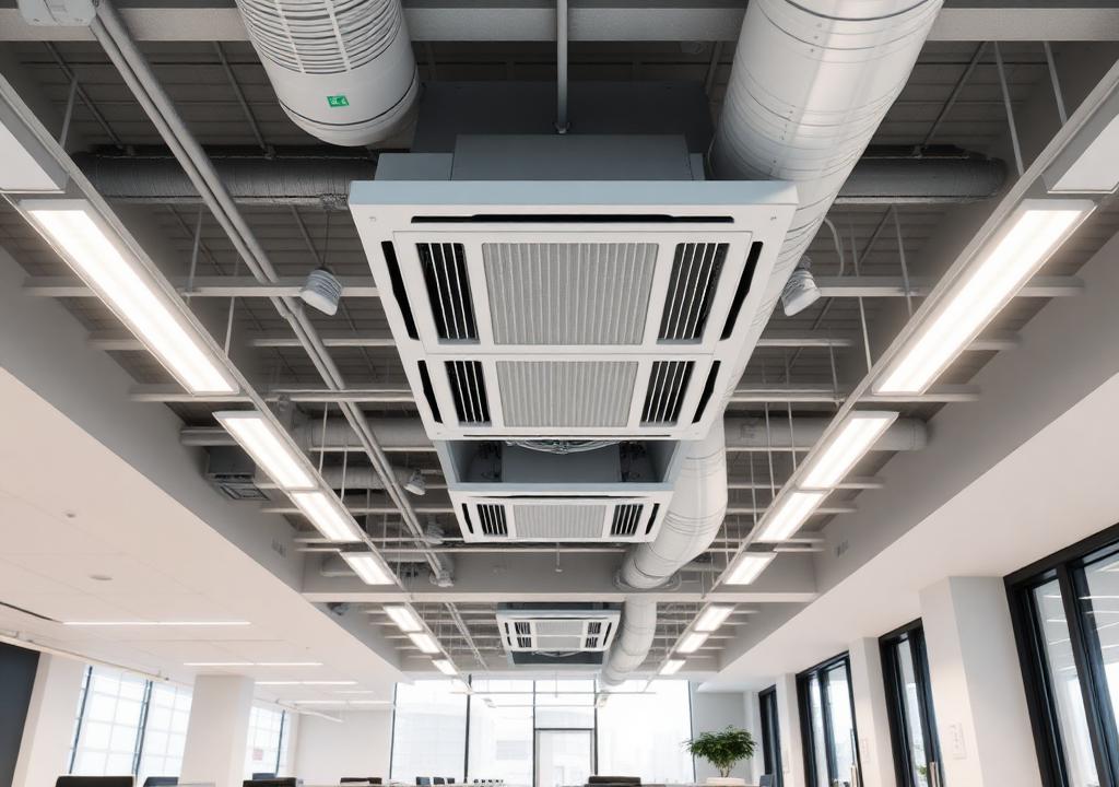 Sistema VRF en edificio de oficinas — Climatización en República Dominicana