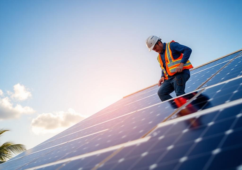 Sistema solar residencial con respaldo — Energía Solar en Gran Santo Domingo