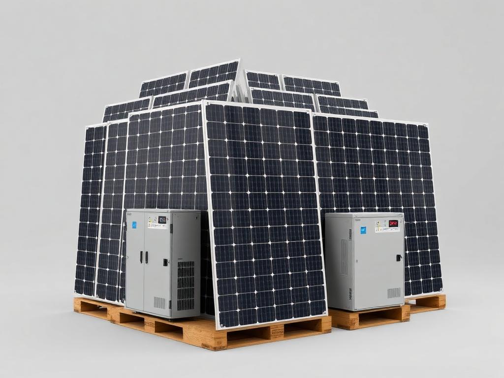 Kit Solar 8 kW · batería 12 kWh — kit solar pre-ensamblado